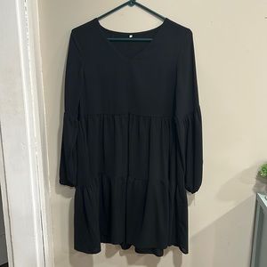 Black Long-Sleeve Dress